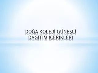do a kolej g ne l da itim er kler