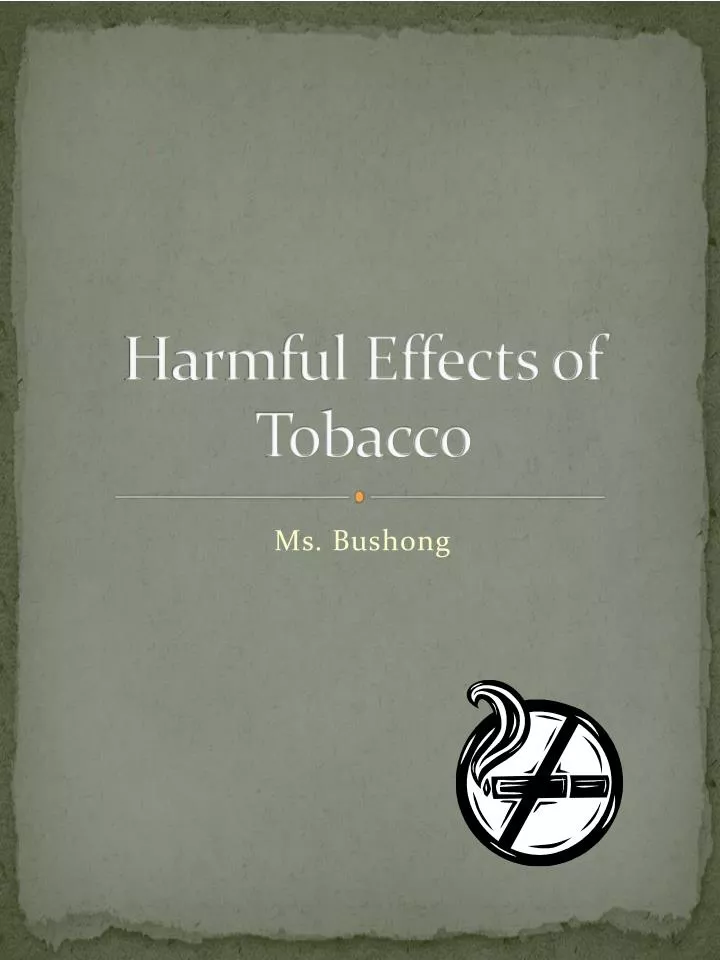 harmful effects of tobacco