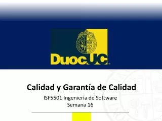 calidad y garant a de calidad