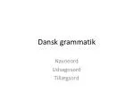 Dansk grammatik - slide 1