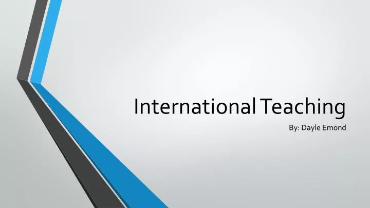 international teaching