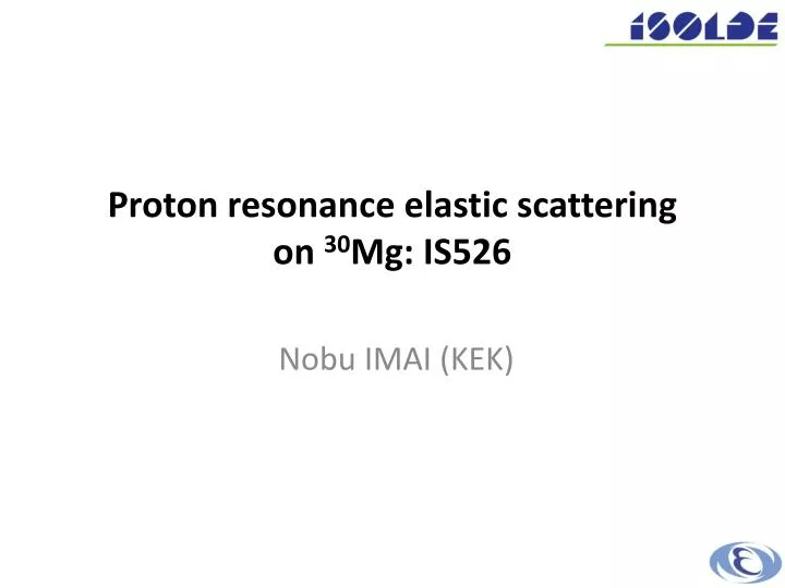 proton resonance elastic scattering on 30 mg is526