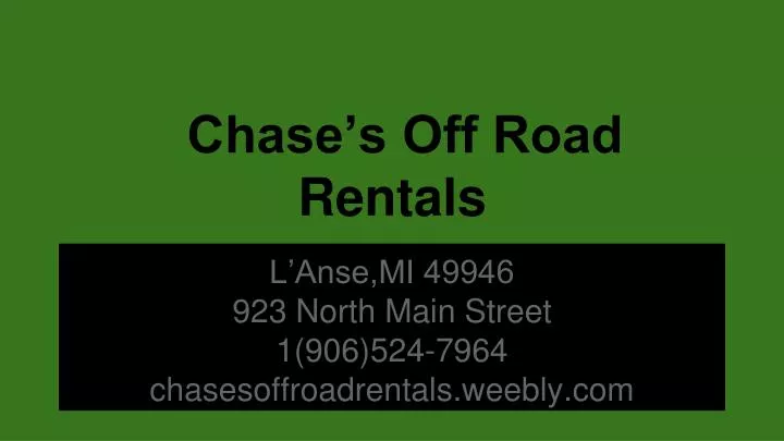 chase s off road rentals