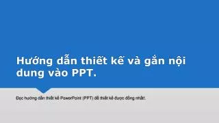 h ng d n thi t k va g n n i dung va o ppt