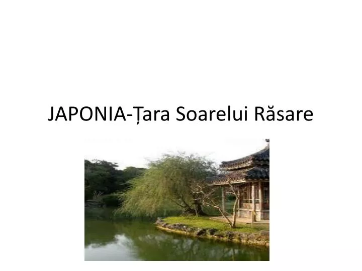 japonia ara soarelui r sare