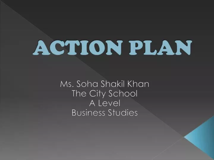 action plan