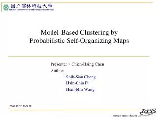 Model-Based Clustering by Probabilistic Self-Organizing Maps