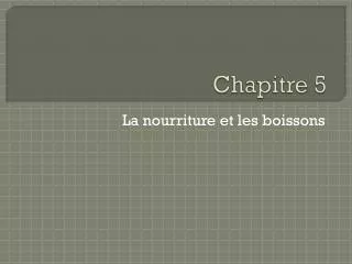 chapitre 5