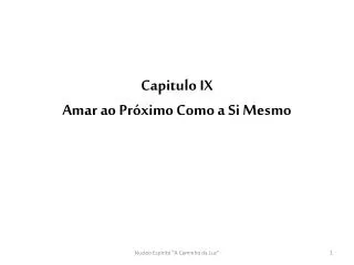 capitulo ix amar ao pr ximo como a si mesmo