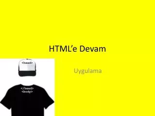html e devam