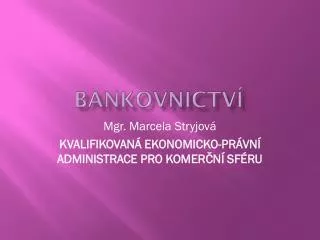 bankovnictv