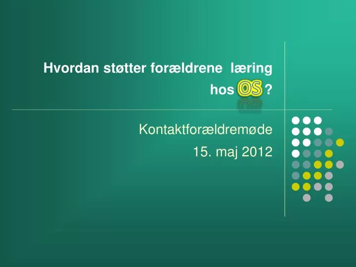 hvordan st tter for ldrene l ring hos os