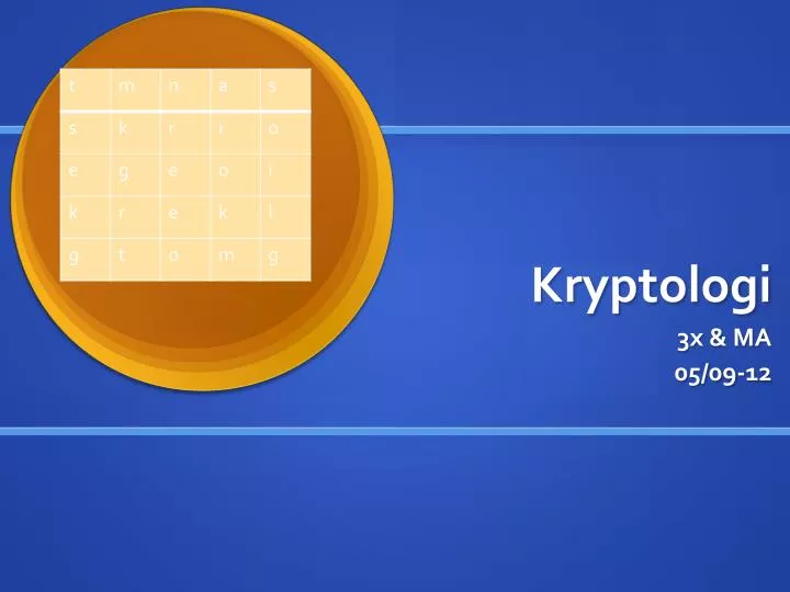 kryptologi