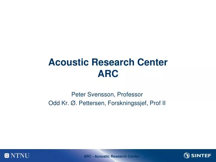 acoustic research center arc