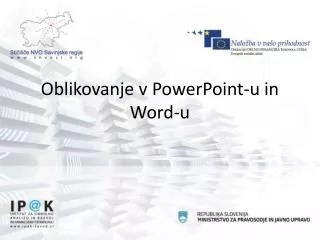 oblikovanje v powerpoint u in word u