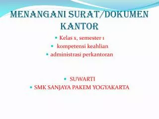 menangani surat dokumen kantor