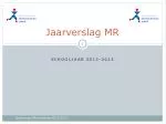 Jaarverslag MR - slide 1