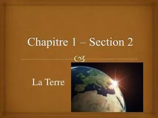 chapitre 1 section 2