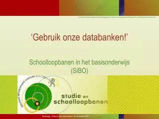gebruik onze databanken