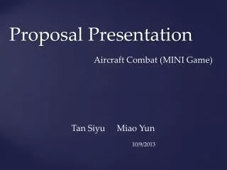 Proposal Presentation