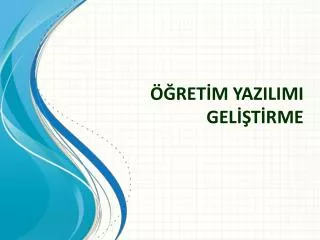 ret m yazilimi gel t rme
