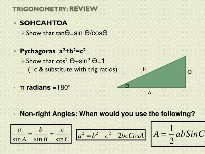 trigonometry review