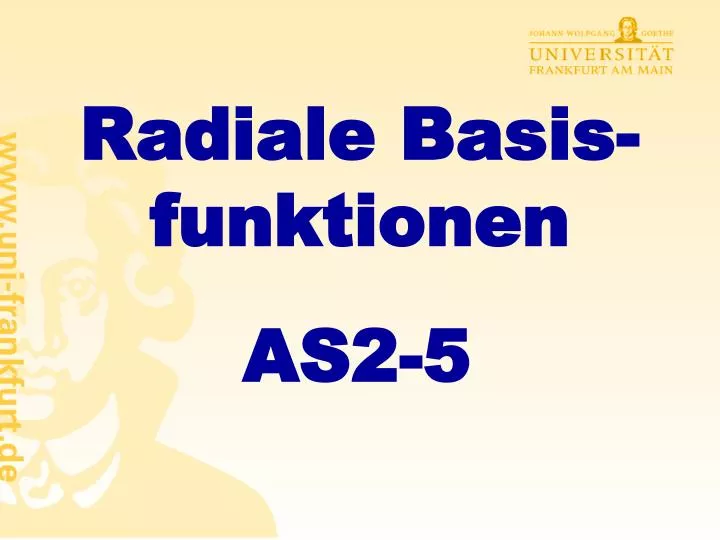 radiale basis funktionen