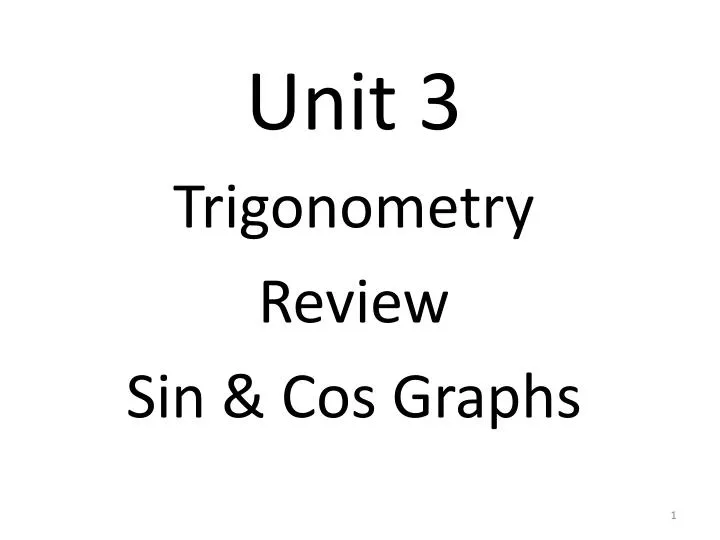 unit 3