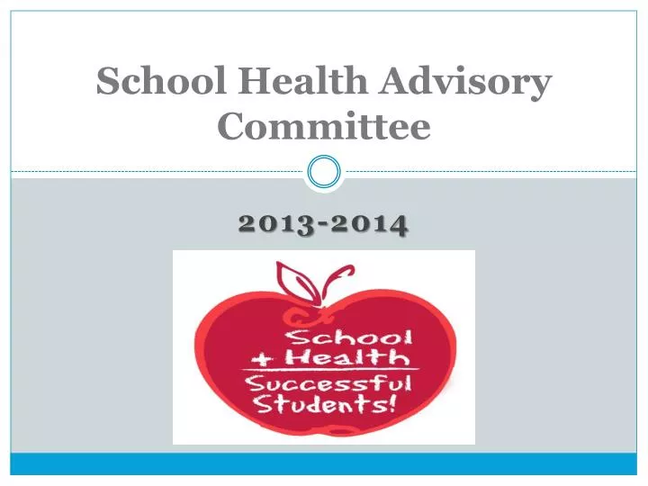 school health advisory committee
