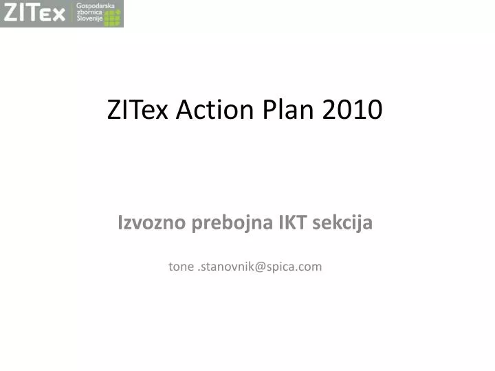 zitex action plan 2010