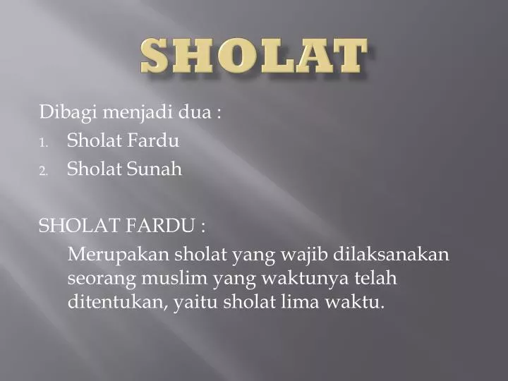 sholat