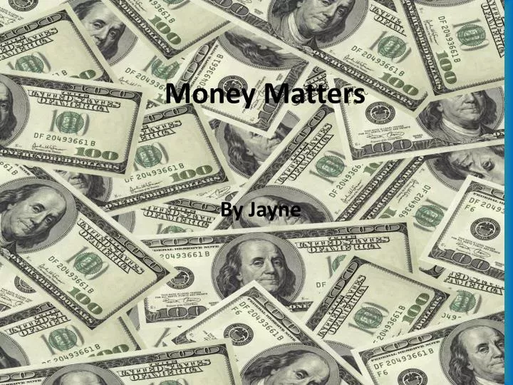 money matters