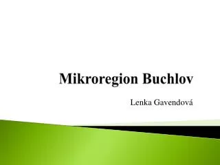 mikroregion buchlov