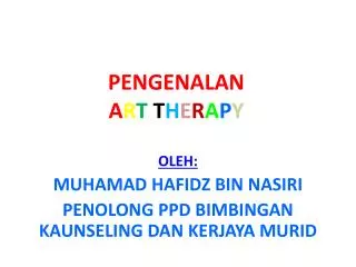 pengenalan a r t t h e r a p y