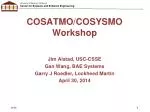 COSATMO/COSYSMO Workshop - slide 1