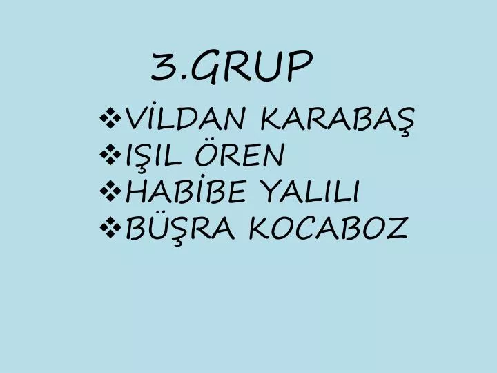 3 grup
