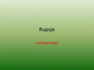rupsje