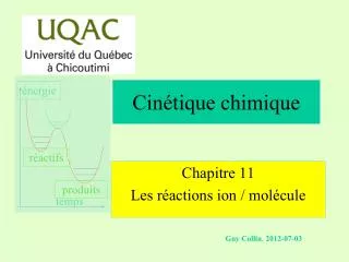 cin tique chimique
