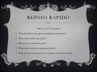REPASO RAPIDO