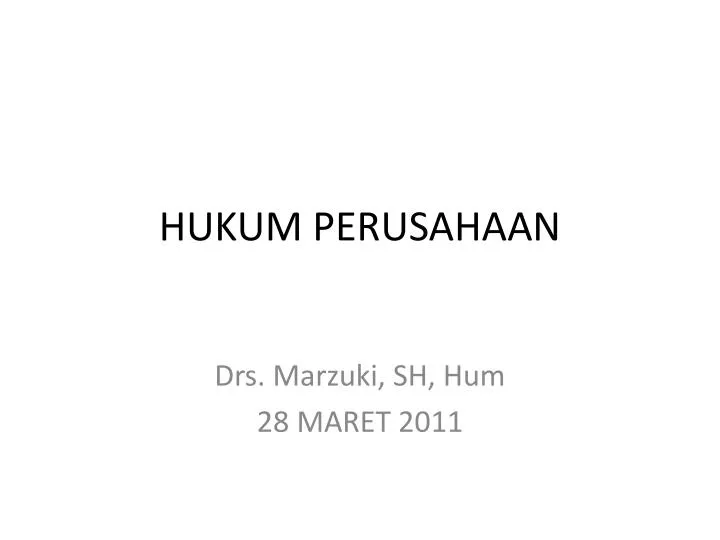 hukum perusahaan