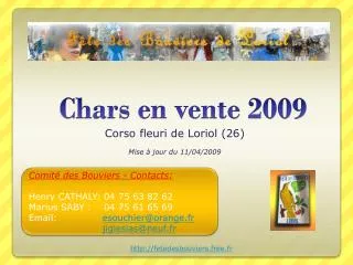 corso fleuri de loriol 26 mise jour du 11 04 2009