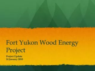 Fort Yukon Wood Energy Project