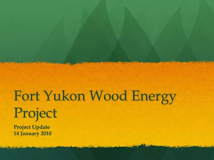 fort yukon wood energy project