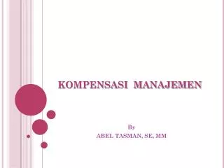 kompensasi manajemen