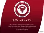 Join Beta Alpha Psi: New Member Meeting, Events, and Community Service Opportunities - slide 1