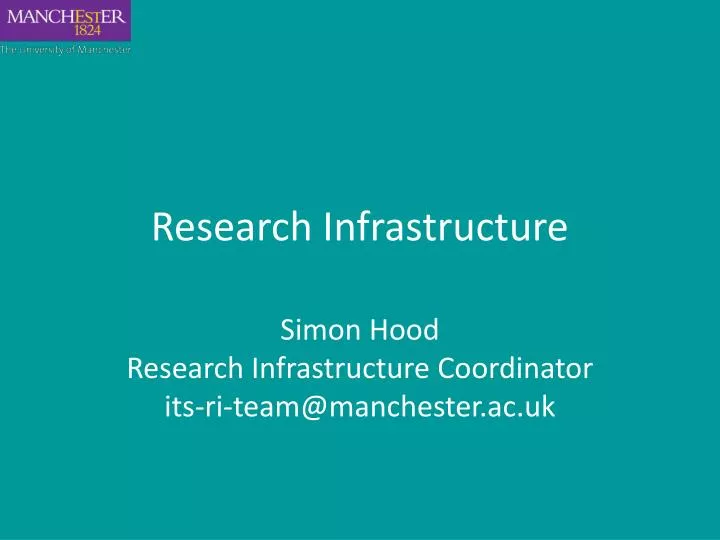 research infrastructure