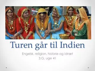 turen g r til indien