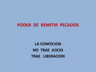 poder de remitir pecados