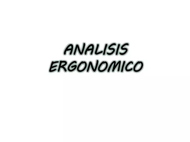 analisis ergonomico