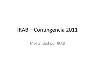 irab contingencia 2011